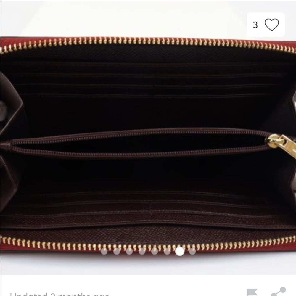Last ONE! Coach Accordion Zip Wallet - Colorblock w Stripe NWT - Picture 5 of 6